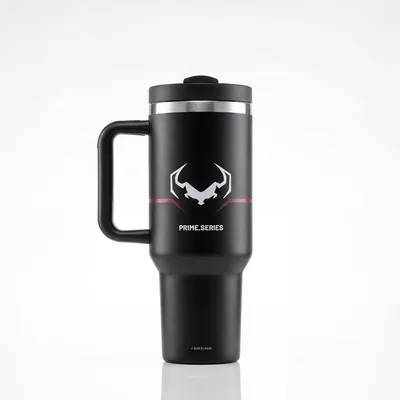 Produktbild von Diablo Travel Cup Thermoskanne Thermobecher mit Henkel 1200 ml schwarz