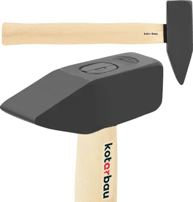 Produktbild von KOTARBAU® Hammer 1,5 kg Schlosserhammer mit Holzstiel 32 cm Vorschlaghammer mit robustem Kopf Ergonomisch Heimwerker Werkzeug Stahl