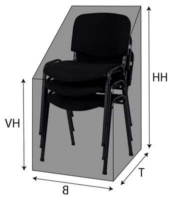 Produktbild von Schutzhülle für Stapelstühle 60x75x75/100 cm