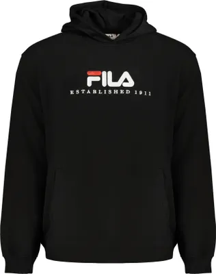 Produktbild von Herren Kapuzenpullover Schwarz - Langarm & Gefüttert mit Stickerei