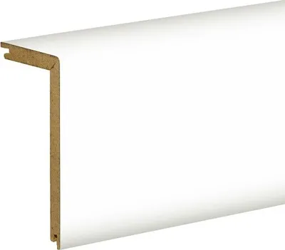Produktbild von Heizrohrabdeckleiste bis 91mm weiß foliert
