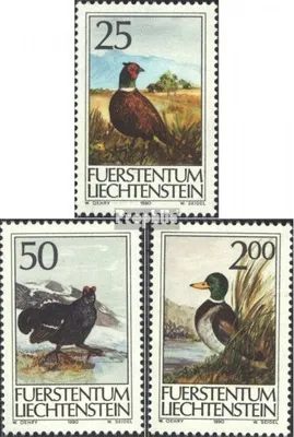 Produktbild von Briefmarken Liechtenstein 1990 Mi 997-999 (kompl.Ausg.) gestempelt Jagdwesen
