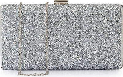 Image de Argent Femme Strass Sac d'embrayage de soirée Sac à main de mariage Sac à main de mariage Prom