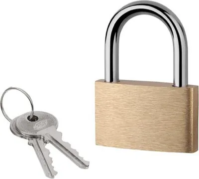 Zdjęcie produktu dla LOB Kłódka bębenkowa zatrzaskowa mosiężna KD25-B1-00, 25 mm, EAN 5905452680303