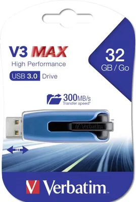 Produktbild von Verbatim STORE N GO, 32 GB, USB 3.0, Slide, 20 mm, 58 mm, 11 mm