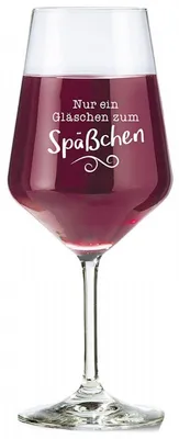Produktbild von Gilde Weinglas Nur ein Gläschen zum Späßchen Glas