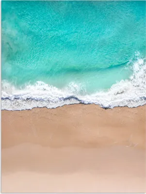 Produktbild von MuchoWow® Poster Strand - Meer - Golf 90x120 cm - Wohnzimmer