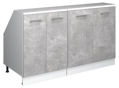 Produktbild von Dachschrägenschrank-Set Vicco Rion Beton 140 cm 2er Set Schrankkorpuss 60 cm Tiefe, Model 60061