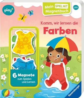 Produktbild von Ravensburger Buch Play+ Mein Spiel mit Magnetbuch Komm, wir lernen Farben ab 18 Monate 45640