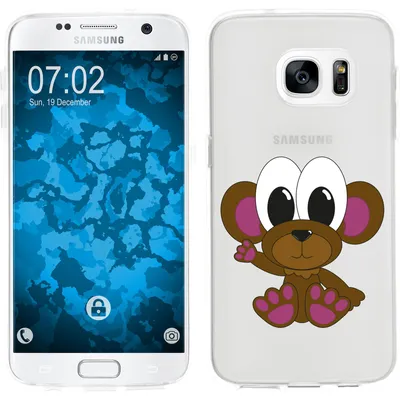 Produktbild von PhoneNatic Case kompatibel mit Samsung Galaxy S7 Silikon-Hülle Cutiemals M3