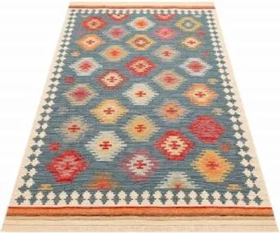Produktbild von Kelim Nomad 04 navy (80x150 cm)