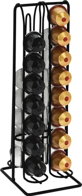 Produktbild von Ständer für 32 Kaffeekapseln aus schwarzem Metall