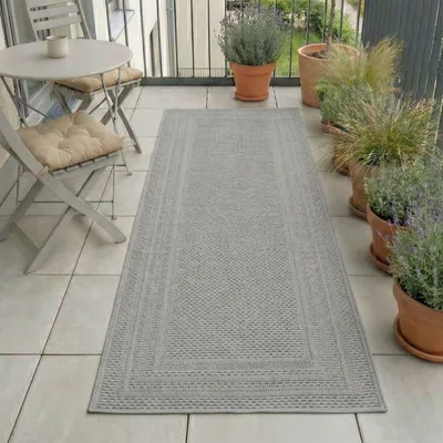 Obrázek produktu pro Carpetsale24 Venkovní Koberec Vod?odolný a UV Odolný Ideální do Kuchyn? na Balkon Terasu Zahradu i Obývací Pokoj, Velikost: 80x250 cm