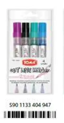 Produktbild von Konturmarker, 4 Farben – TOMA