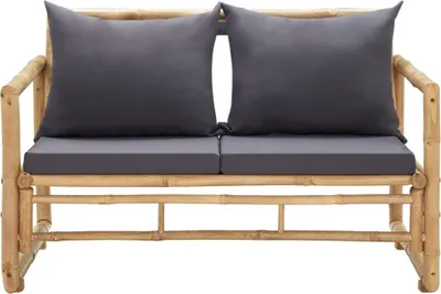Obrázok produktu pre vidaXL Záhradná lavička s vankúšom 115 cm Bambus