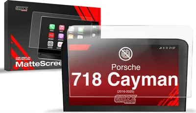 Produktbild von Matte Autodisplayfolie für Porsche 718 Cayman 7" (2016-2025), Grizz Protector