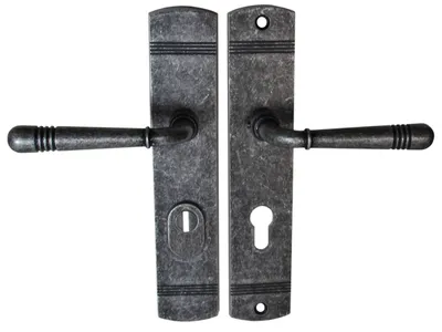 Produktbild von Wohnungstür Schutzbeschlag Helena LS Antik Grau WE 72 mm Dr-Dr mit ZA