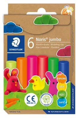 Produktbild von FIMO Plastilin-Knete Noris Jumbo neon