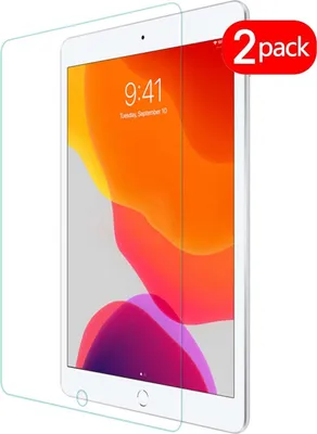 Produktbild von 2x ochranné sklo pro Apple iPad 10,2" 2019/2020/2021 chránič obrazovky 9H chránič obrazovky z tvrzeného skla bez bublinek