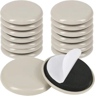 Produktbild von Möbelgleiter aus EVA-Schaum und Hartplastik, 16 Stück 50 mm, für Teppich und Holzböden