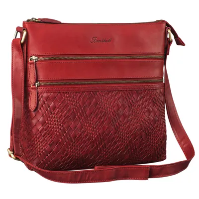 Produktbild von Benthill Shopper Damen Leder - Ledertasche mit Reißverschluss - Umhängetasche aus Echtleder - Handtasche Vintage - Bag Beutel - Frauen Schulterbeutel