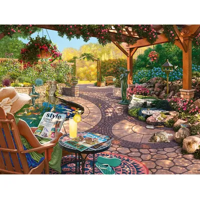 Produktbild von RAVENSBURGER Puzzle Gemütlichkeit im lauschigen Garten XL 750 Teile