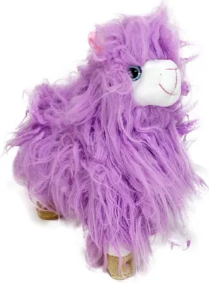 Produktbild von Langhaar Lama Kuscheltier - 26 cm - lila