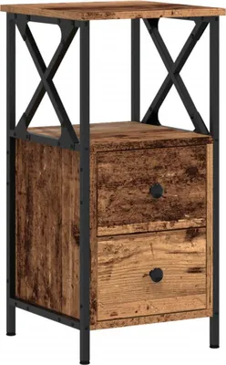 Produktbild von Nachttisch Altholz-Optik 34x35,5x70 cm Holzwerkstoff