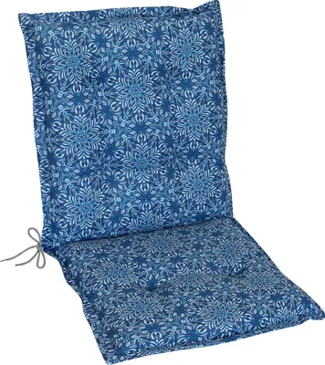 Produktbild von Herlag Niedriglehner-Auflage VALERIA Gartenstuhlauflage Mandala-Muster Blau 103x50x7,5cm