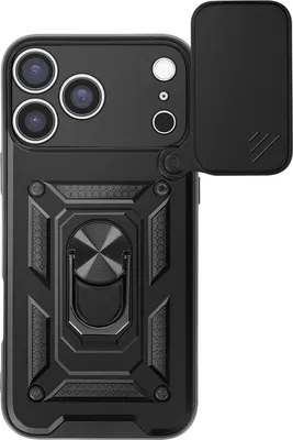 Obrázek produktu pro Mayaxess, pouzdro na iPhone 17 Pro s magnetickým kroužkem a ochranou fotoaparátu, černé