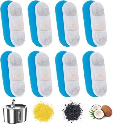 Obrázok produktu pre Samočistiaci filter pre vysávač Kattensauger 2,5 l/85 oz, 3-stupňová sada filtrov, 8 ks