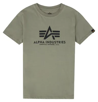 Produktbild von Alpha Industries Jungen Basic Kids/Teens Für Kinder T-Shirt, Olive, 10 Jahre EU