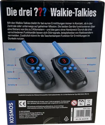 Obrázek produktu pro Kosmos Tři ??? - Vysílačky Dosah až 3 km 632229