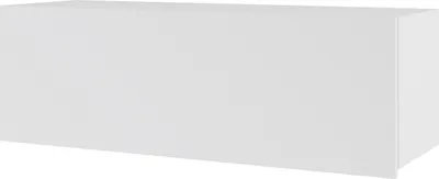 Produktbild von Hängeschrank CALABRINI C-10 Wandschrank 105x35 cm Regal Wandregal Schrank Regalschrank Wohnzimmer Grifflos Modern (Weiß / Weiß Hochglanz)