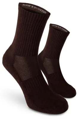 Obrázok produktu pre Safersox, tenisové ponožky, 1 pár, hnedé, veľkosť 43-46