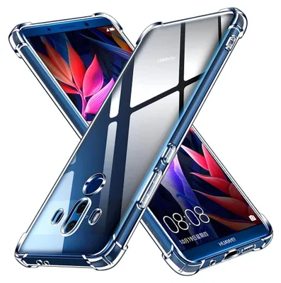 Obrázek produktu pro Silikonové pouzdro Anti Shock pro Huawei Mate 10 Pro - Transparentní KP30008