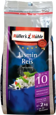 Produktbild von Müllers Mühle Jasmin Reis zart duftend Gastro Selection 2000g