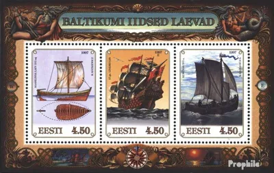 Produktbild von Briefmarken Estland 1997 Mi Block10 (kompl.Ausg.) postfrisch Schiffe