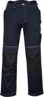 Immagine prodotto di Portwest - Pantaloni da lavoro da uomo "PW3" PC4392 (48R) (Navy/Nero)