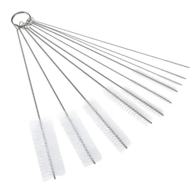 Produktbild von Trinkhalm-Reinigungsbürsten-Set – (21 cm) 10-teilige extra lange Pfeifenreiniger, Strohhalm-Reinigungsbürste für Becher, Schnabeltasse, Flasche und Tube,Weiß