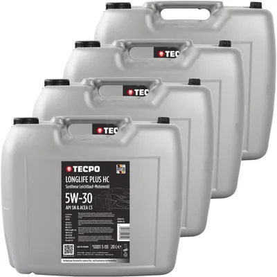Produktbild von TECPO Motoröl 80 Liter 5W-30 LONGLIFE Plus HC Synthese passend für ACEA C3 / API SN / 504 / 507 / 229.31 / 229.51 / LL-04 / C30