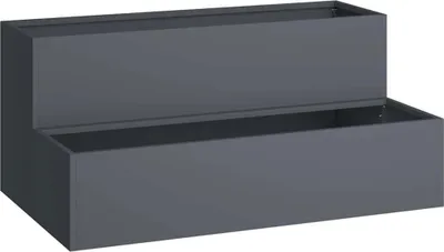 Produktbild von Garten-Pflanzgefäß Anthrazit 100 x 60 x 45 cm
