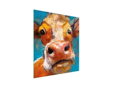 Produktbild von Glasschneidebrett 45x52 Kuh