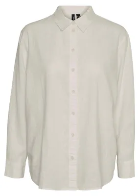 Produktbild von Vero Moda - Hemd für Damen, Leinen-Mischung, Regulär GT43632 (40 DE) (Mondstrahl)