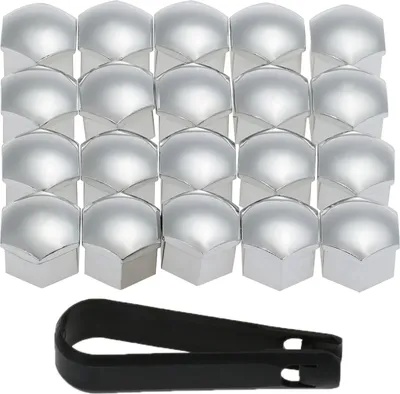 Produktbild von 20 Stück Universal-Radmutterabdeckungen 21 mm, Radmutterkappen, Schraubenschutz