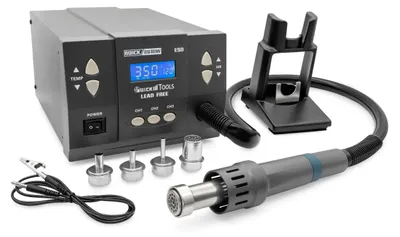 Obrázek produktu pro Profesionální horkovzdušná pájecí stanice QU861DW, digitálně regulovatelná, 1000 wattů