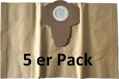 Productafbeelding van 5 Stofzuigerzakken voor Nat-/Droogzuigers 20 Liter