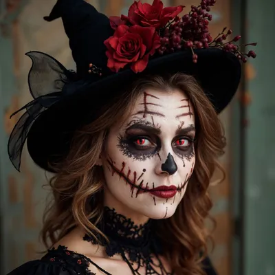 Produktbild von aricona Katzenaugen Motivlinsen Cat Farbige Kontaktlinsen rote Halloween Kostüm