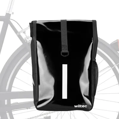 Image de Sac de vélo sacoche de porte-bagages - 16 litres - Imperméable - Noir