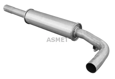 Produktbild von ASMET 03.087 Mittelschalldämpfer Schalldämpfer für VW Lupo (6X1, 6E1) für SEAT AROSA (6H)